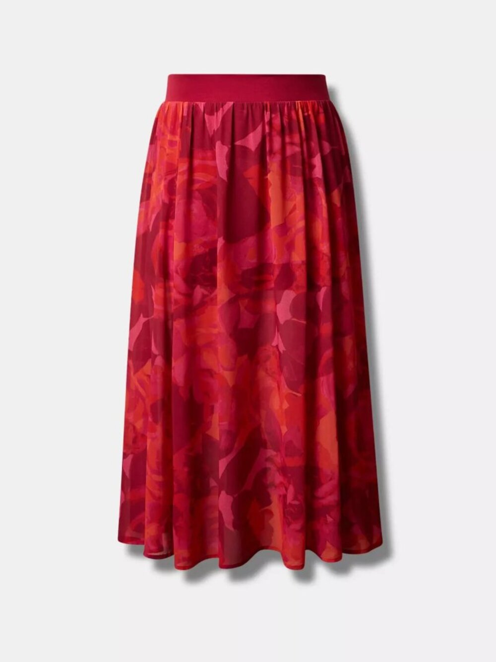 MAXI CHIFFON UNDERSHORT SKIRT (BOTTOM ONLY)